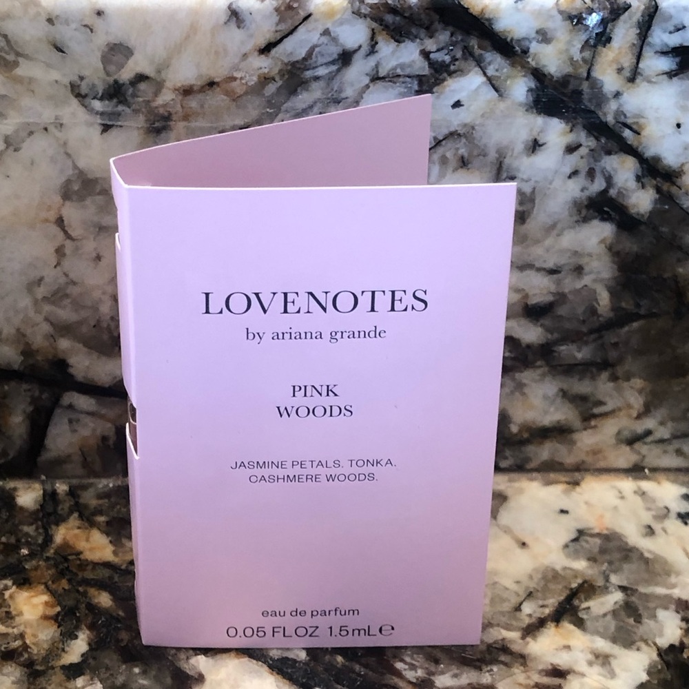 Love Notes by Ariana Grande Pink Woods 1.5ml Sample Vial Spray Card